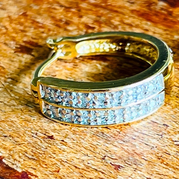 18kt gold overlay sterling silver Ross Simons diamond ware - Picture 6 of 7